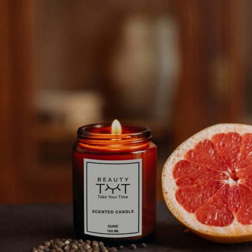Dune Candle – Embrace the bold, spicy fragrance of scorching sun and hot pepper. This aromatic candle transforms your space with its warm and invigorating scent, creating a dynamic atmosphere that energizes your surroundings and sparks inspiration.