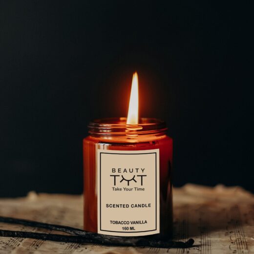 Tobacco Vanilla Candle – Immerse your space in the warm, inviting blend of rich tobacco leaves and sweet vanilla. This aromatic candle creates a cozy ambiance while filling your room with a luxurious fragrance that soothes the senses and enhances relaxation.