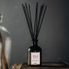 Santal Reed Diffuser – A captivating blend of leather, cardamom, and oriental sandalwood, creating a warm and inviting atmosphere in your space.