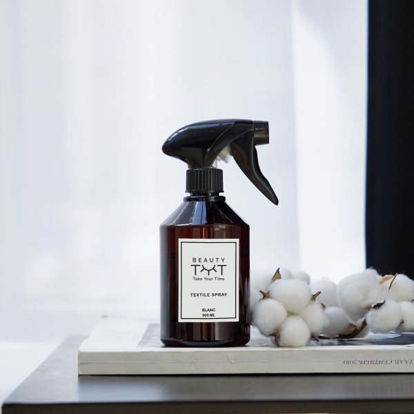 Blanc Textile Perfume – A fresh, clean fragrance of white cotton, perfect for refreshing your linens, curtains, and upholstery with a light and airy scent.